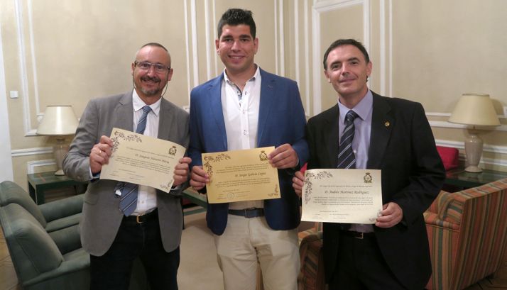 Joaquin Navarro (izda.), Sergio Galicia y Andrés Martínez. 