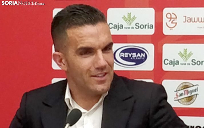 Álvarez, en su despedida de la afición numantina el 24 de julio del año pasado. /SN