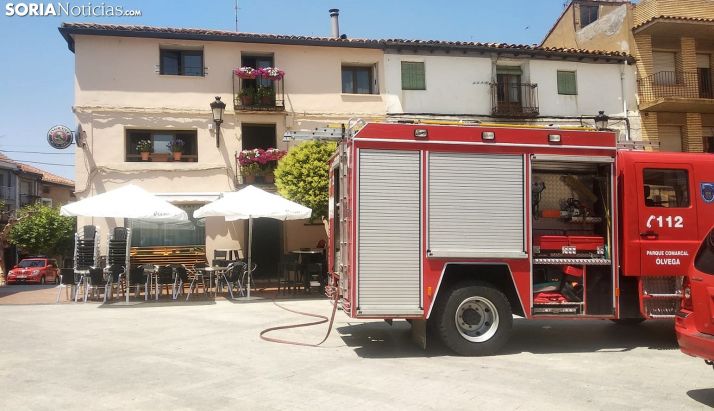 Los bomberos en el lugar de los hechos. /SN