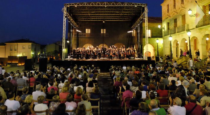 Imagen del concierto ofrecido por la Oscyl en la capital el 14 de julio de 2018. 