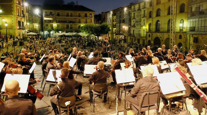 Imagen del concierto ofrecido por la Oscyl en la capital el 14 de julio de 2018.