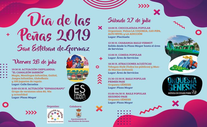 El programa de actividades en el municipio sanestebeño. 