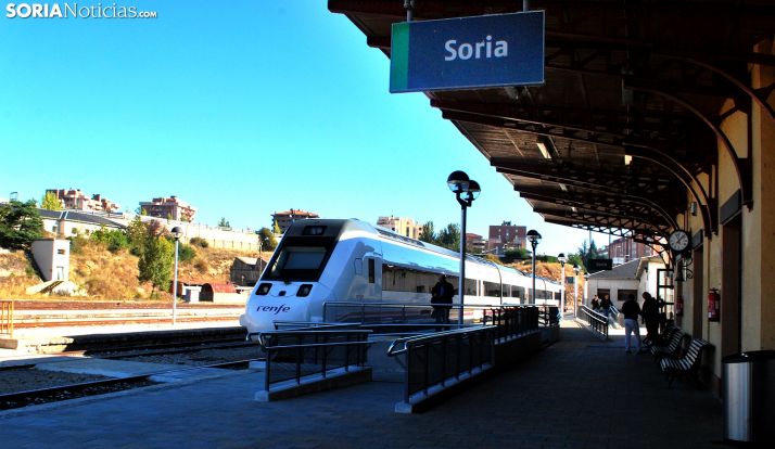 Imagen de la estación de RENFE en la capital soriana. /SN