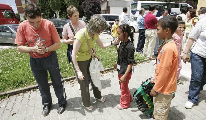 Acogida de niños saharauis en Soria. /Archivo.