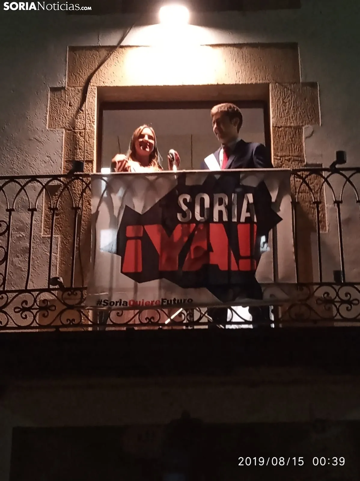 Inicio de la fiesta en Valdeavellano de Tera con la lectura del pregón. SN