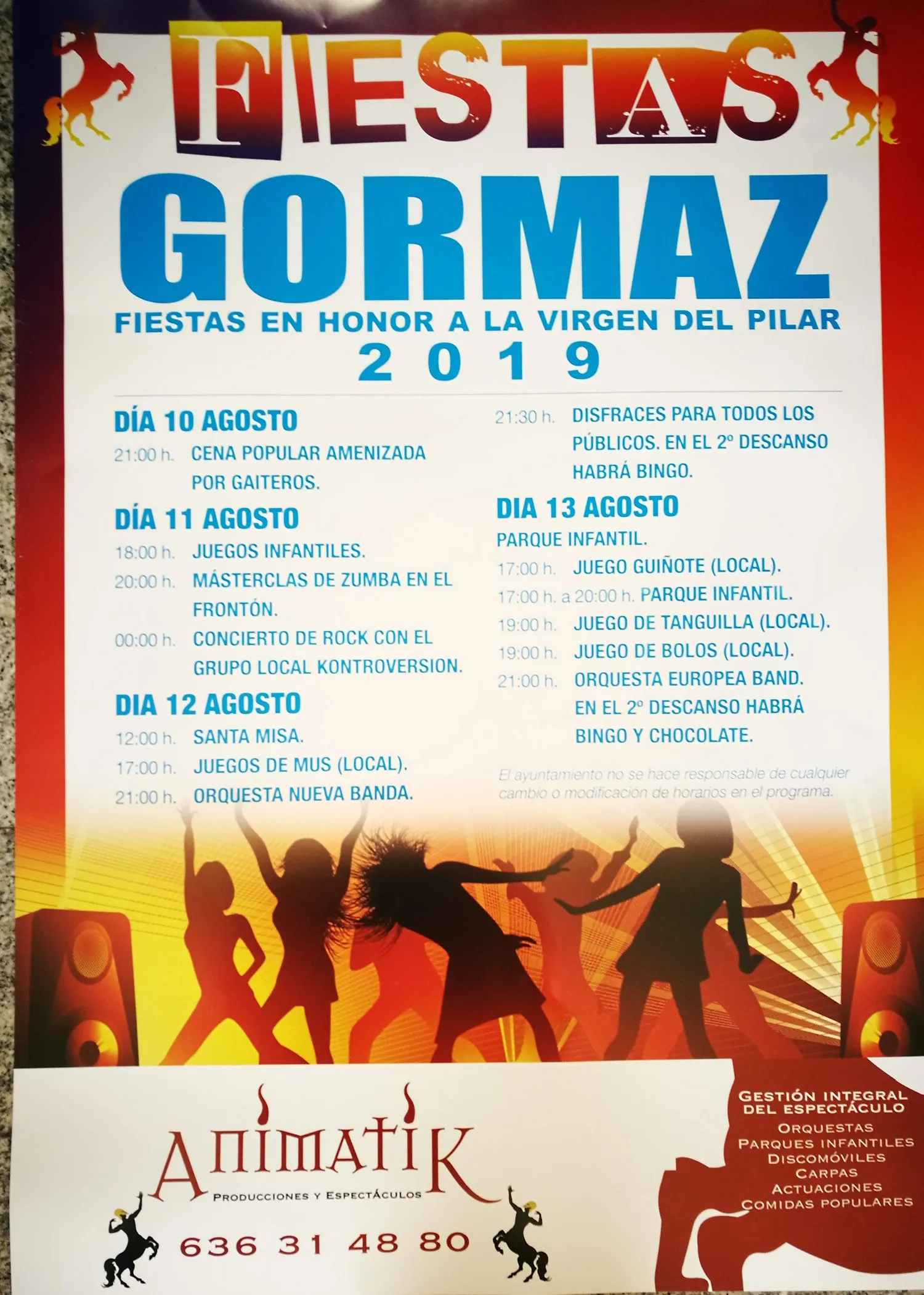 Foto 2 - Gormaz honra a la Virgen del Pilar a partir de este s&aacute;bado