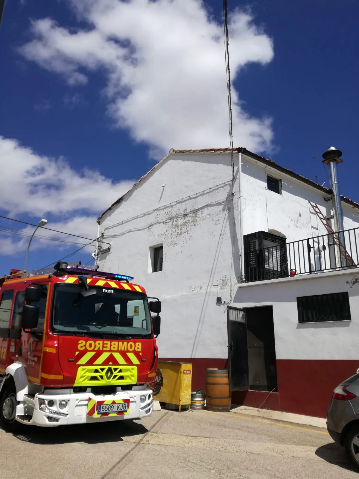 Chimenea en cuestión. Diputación de Soria