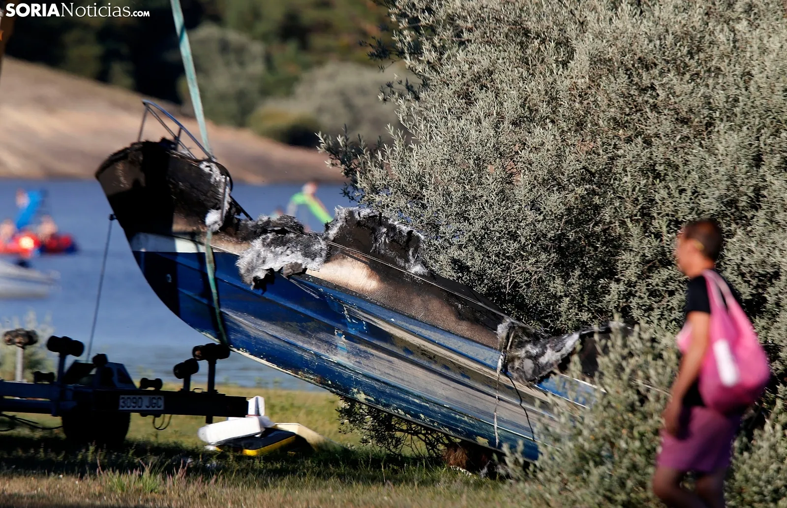 Explosión de una embarcación en la Playa Pita. SN