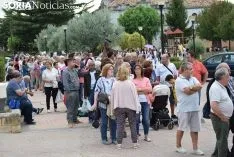 Caldereta popular en la plaza de toros de El Burgo. /SN