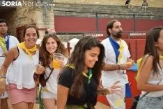Caldereta popular en la plaza de toros de El Burgo. /SN