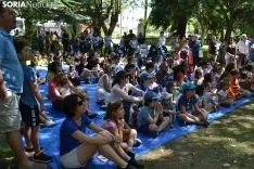 Escenificación de 'Só' en la Alameda de Cervantes.