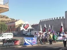 Integrantes de Soria ¡Ya! en Peñafiel.