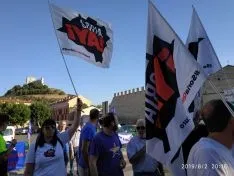 Integrantes de Soria ¡Ya! en Peñafiel.