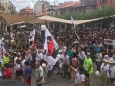 Concentración en Aranda por la marcha lenta por la Autovía dle Duero. /SN