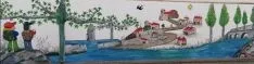 Mural de 'Las manos de la Tierra' en Torralba del Burgo.