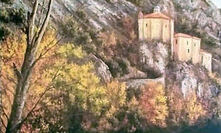 Detalle de una de las obras expuestas. 