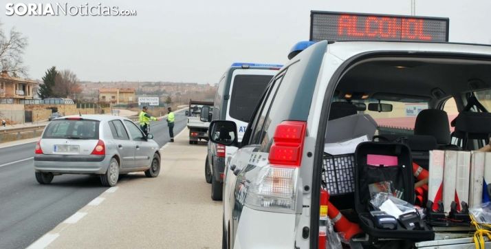 Tráfico incrementa los controles de velocidad, alcohol y drogas durante este puente en las carreteras sorianas