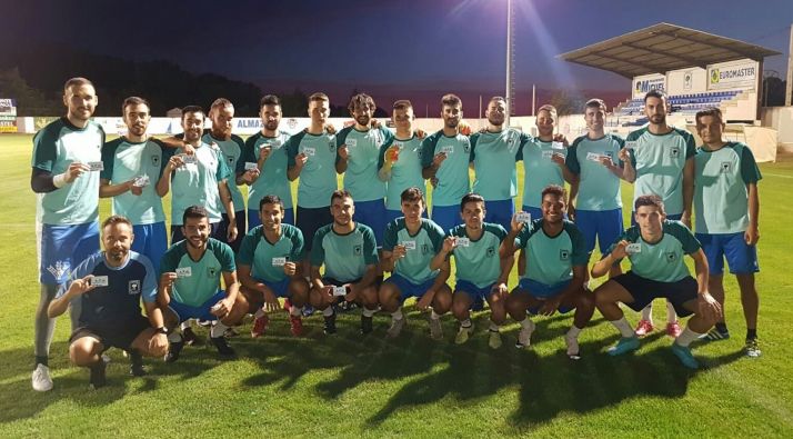 La plantilla del Almazán, satisfecha con sus abonos. SD Almazán
