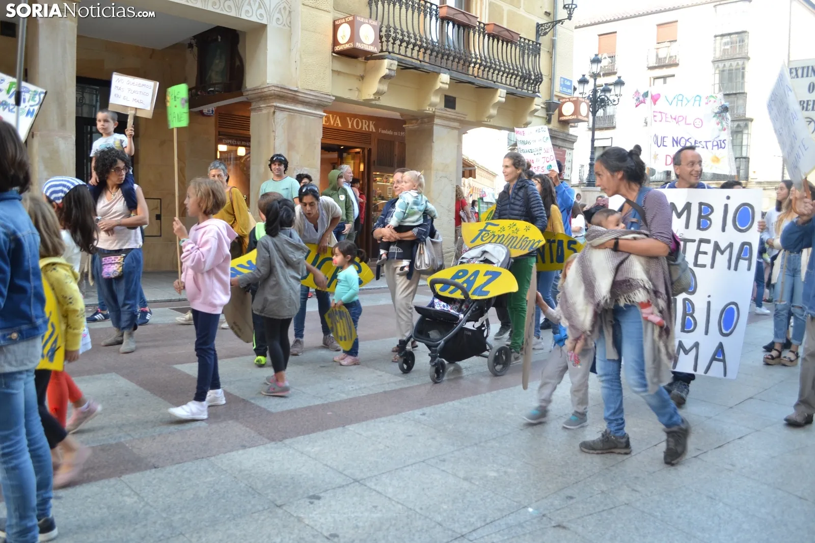 Una imagen de la manifestación de este viernes. /SN