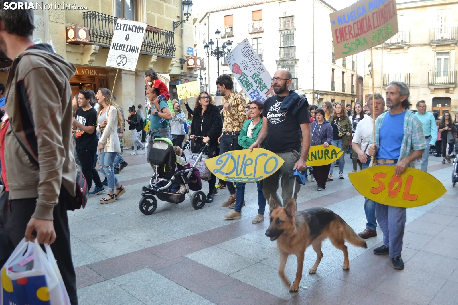 Una imagen de la manifestación de este viernes. /SN