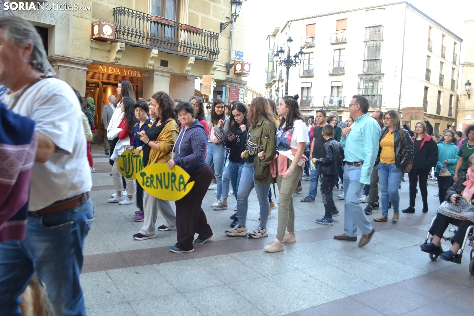 Una imagen de la manifestación de este viernes. /SN