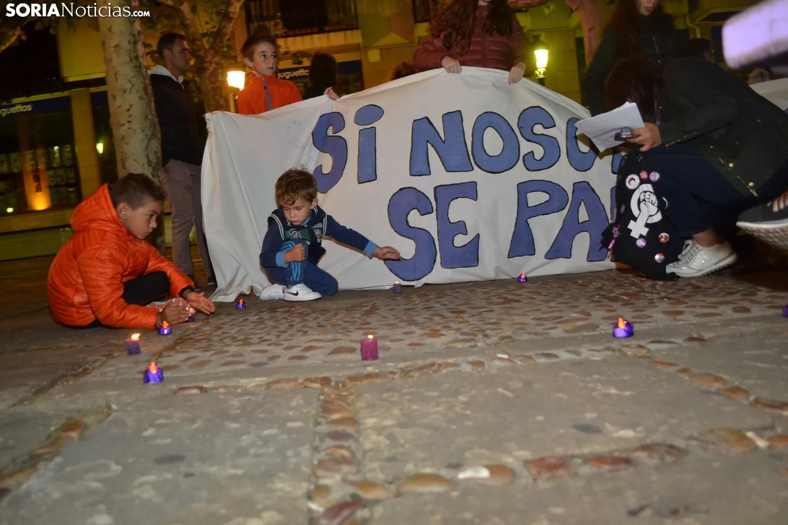 Una imagen de la convocatoria de esta noche. /SN