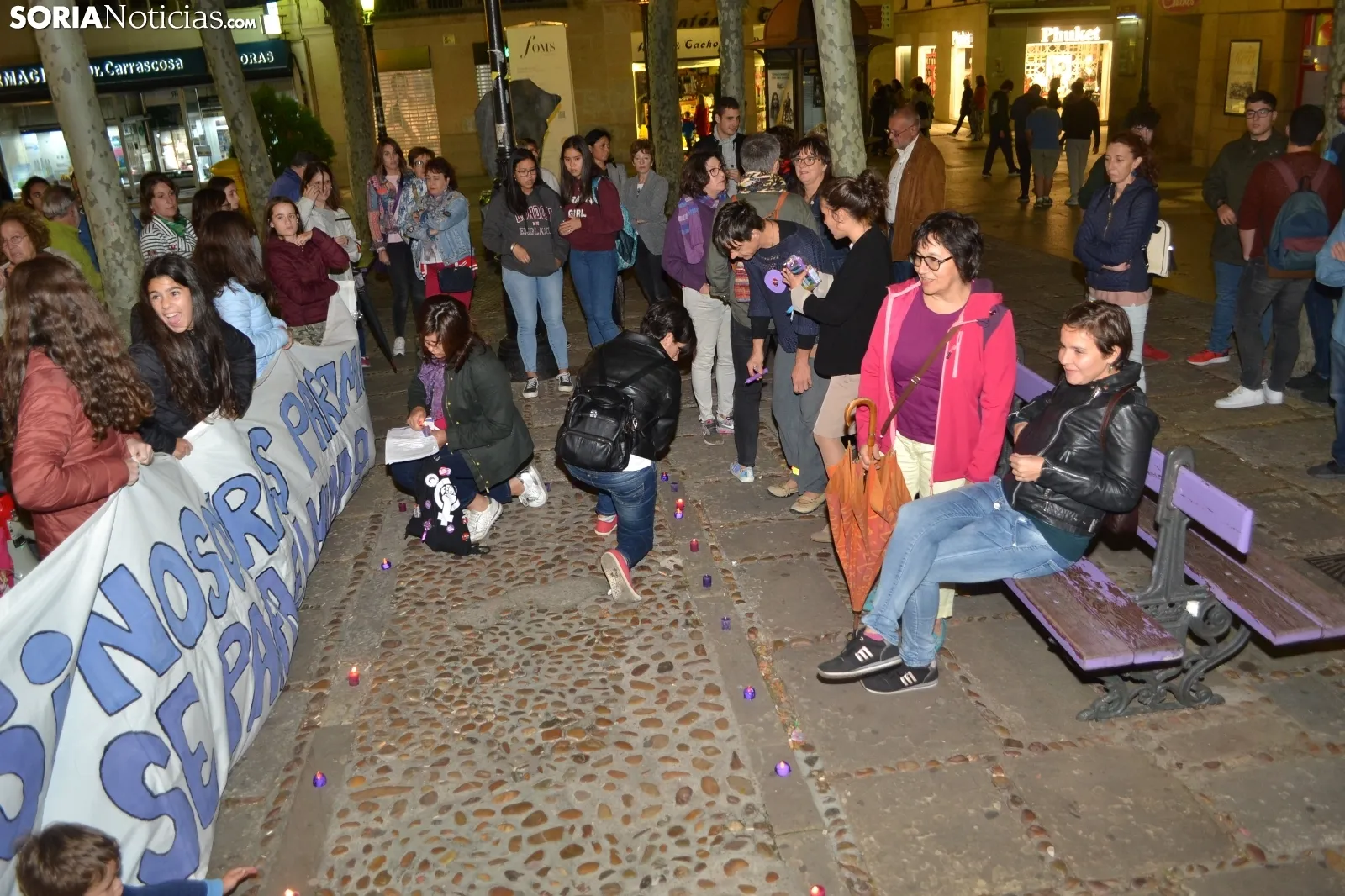 Una imagen de la convocatoria de esta noche. /SN