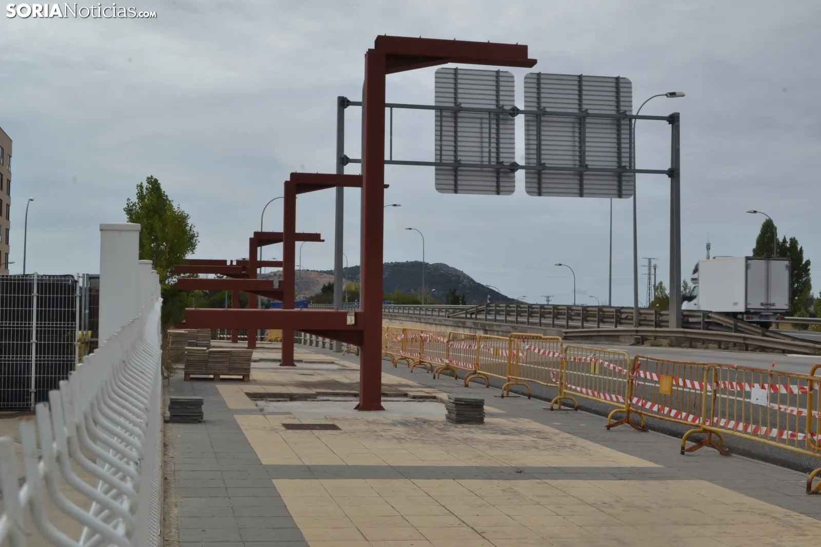 Pasarela de Soria a Camaretas a día 23 de septiembre de 2019. SN