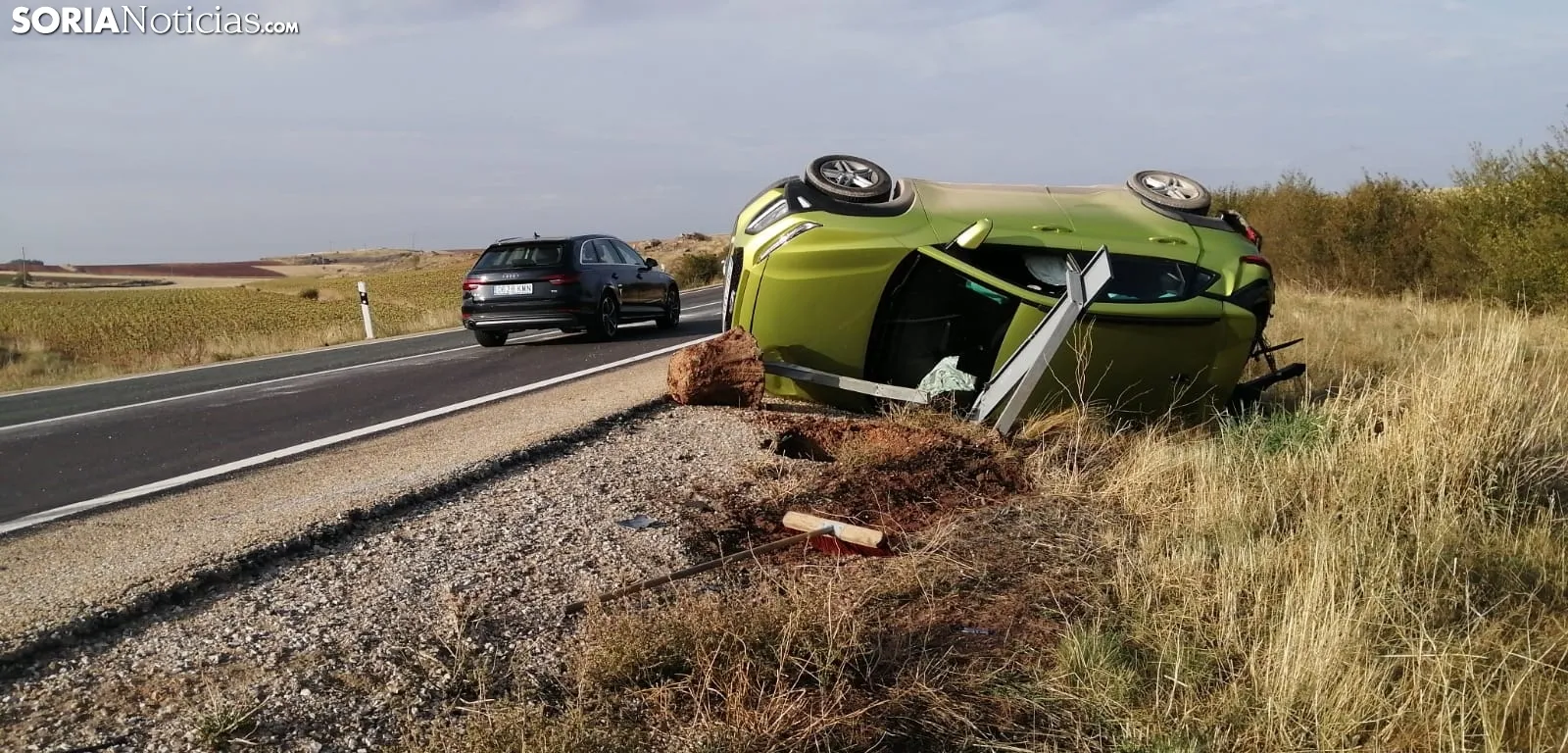 Accidente en la N122. Soria Noticias