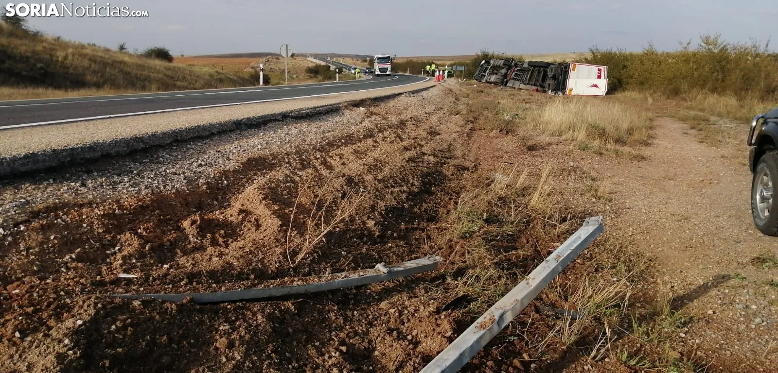 Accidente en la N122. Soria Noticias