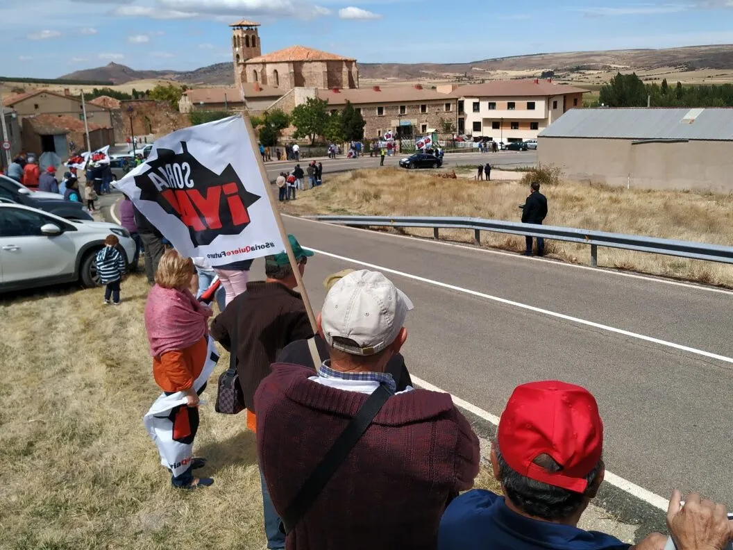 Una imagen de la jornada reivindicativa en el suroeste provincial. 
