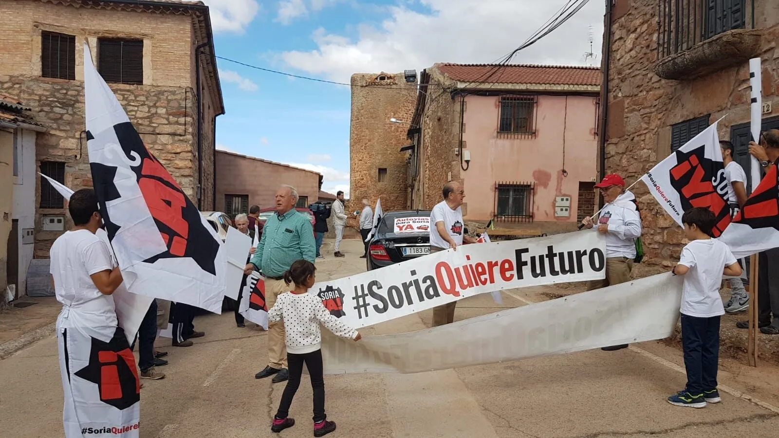 Una imagen de la jornada reivindicativa en el suroeste provincial. 