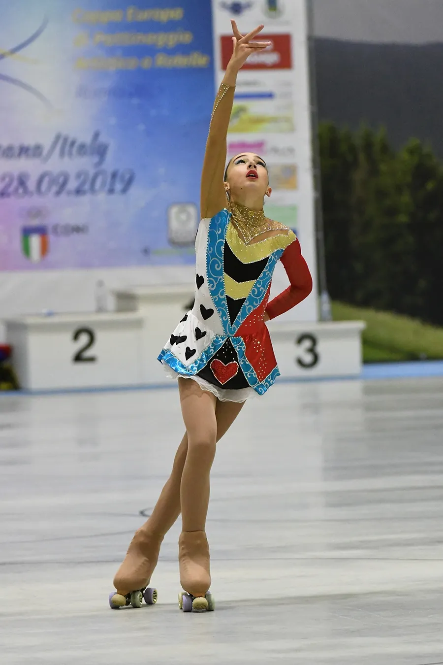 Foto 2 - La soriana &Aacute;ngela D&iacute;az, oro de patinaje art&iacute;stico en la Copa de Europa de Roana