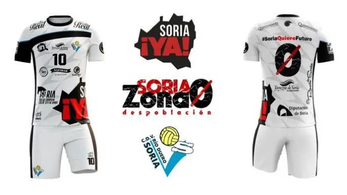 Foto 2 - R&iacute;o Duero de voleibol y Soria Ya, juntos para revindicar el futuro de la provincia