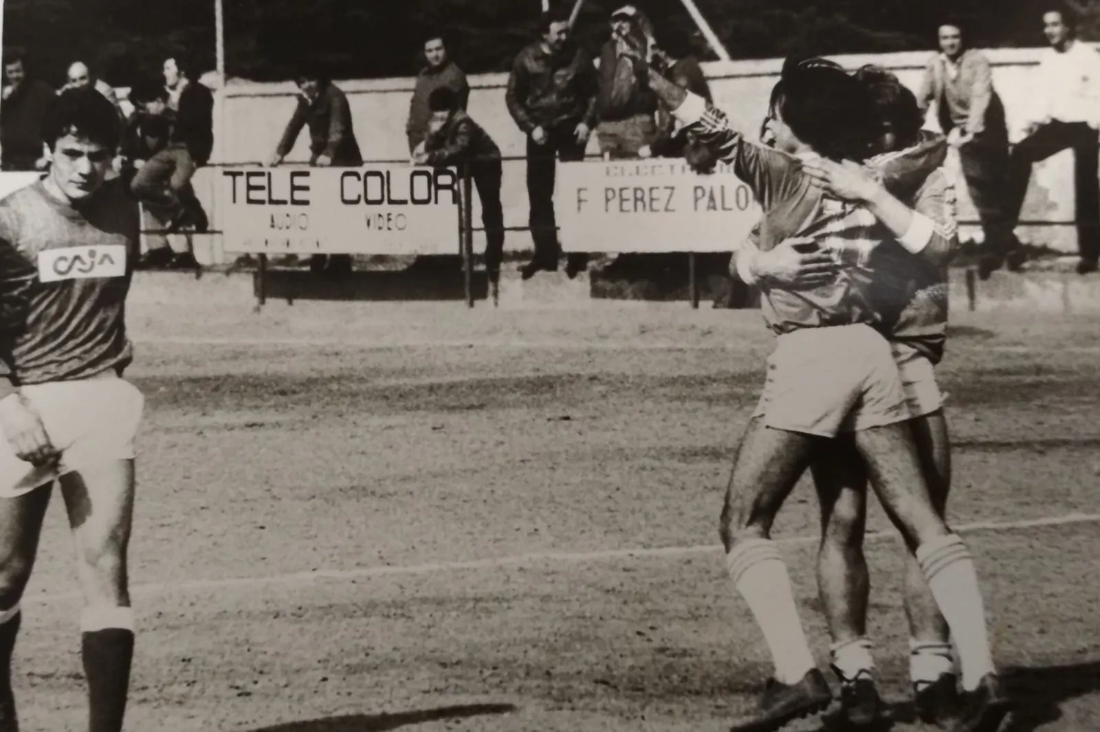 Momentos de felicidad en el seno del Soria CF.