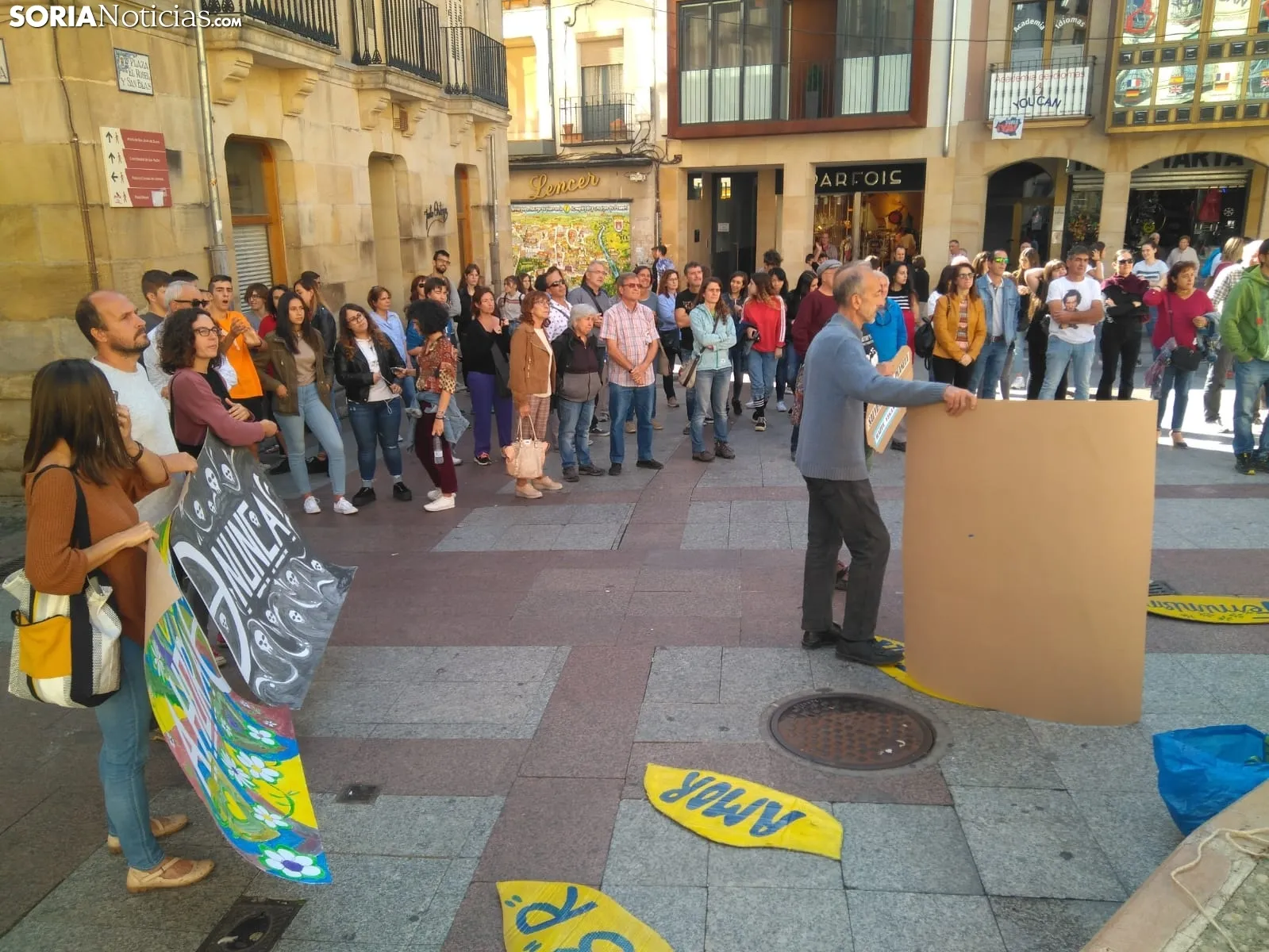 Concentración contra el cambio climático en Soria.