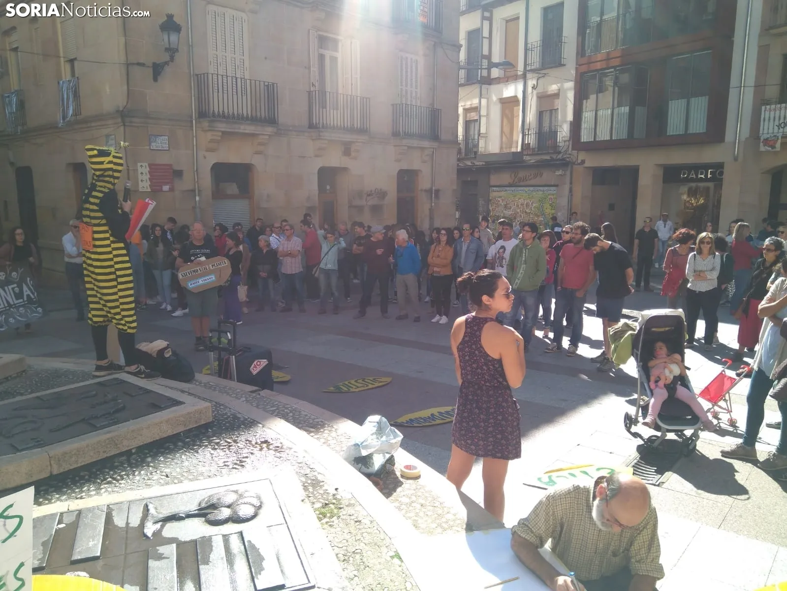 Concentración contra el cambio climático en Soria.