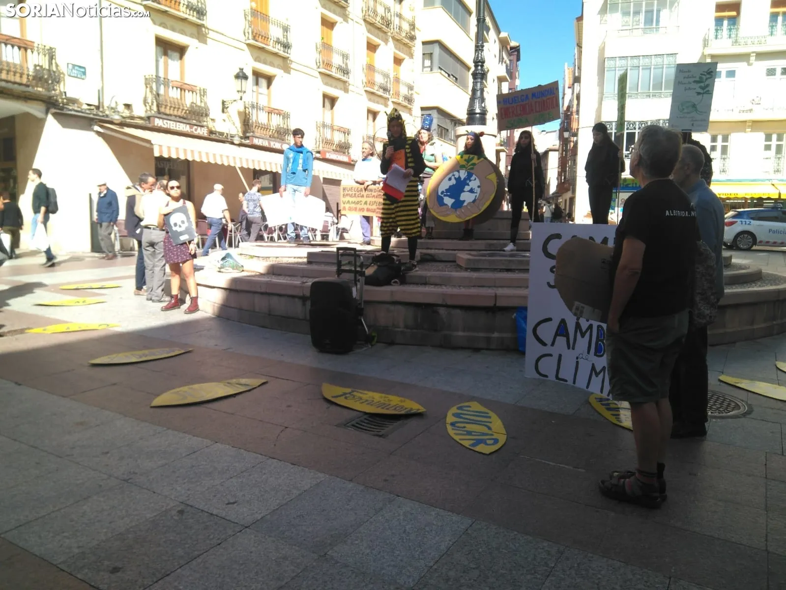 Concentración contra el cambio climático en Soria.