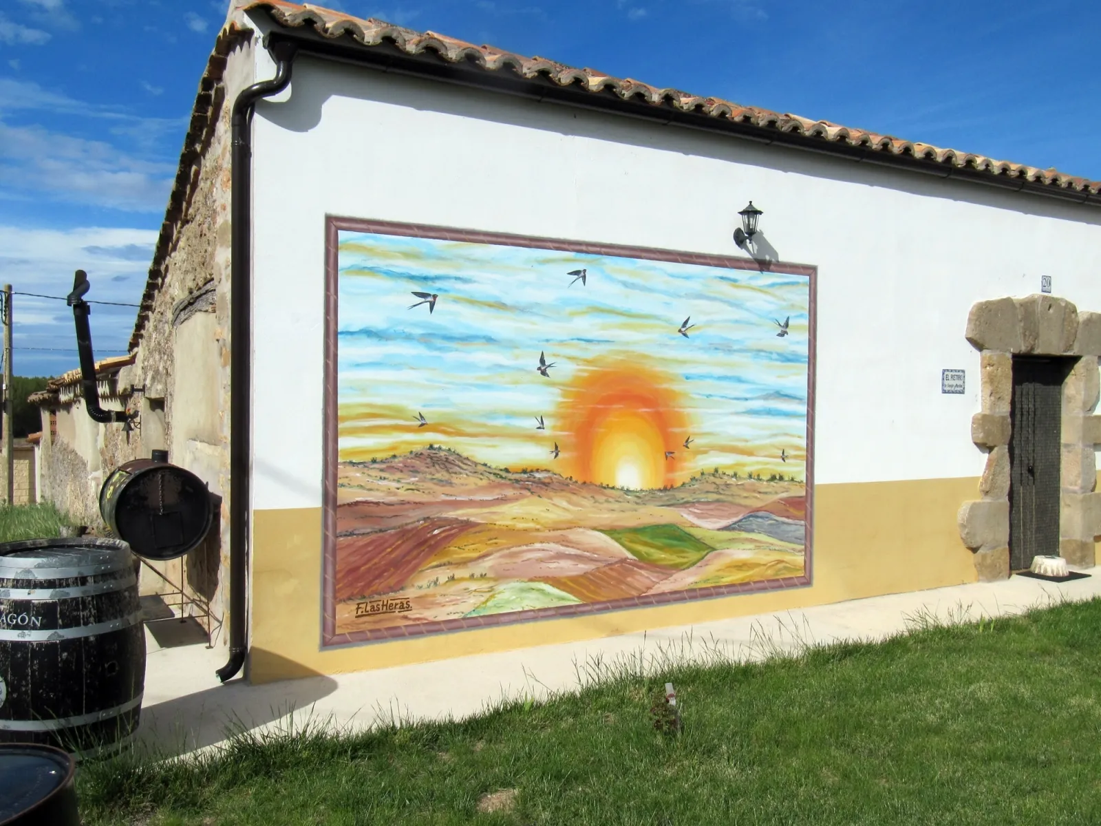 'Golondrinas', otro de los murales instalados este año. 