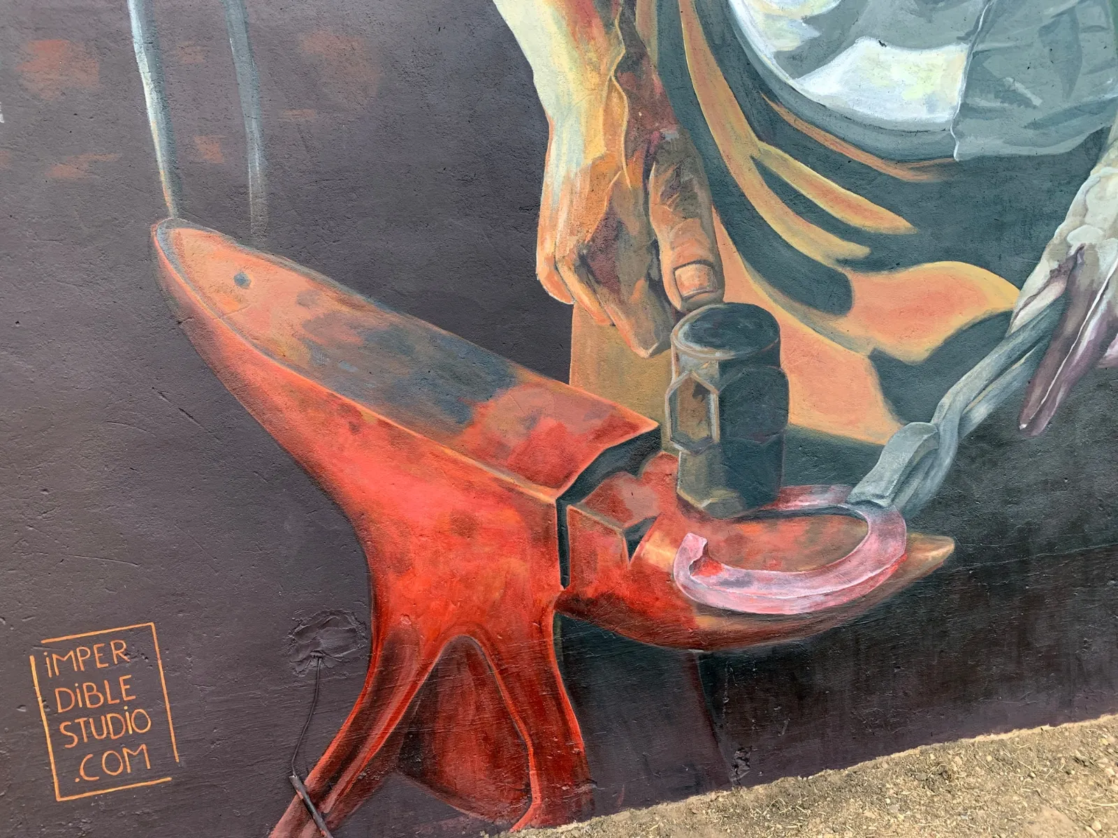 Una imagen del mural. 