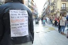 Una imagen de la manifestación de este viernes. /SN