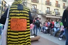 Una imagen de la manifestación de este viernes. /SN
