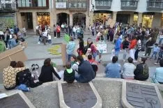 Una imagen de la manifestación de este viernes. /SN