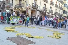 Una imagen de la manifestación de este viernes. /SN