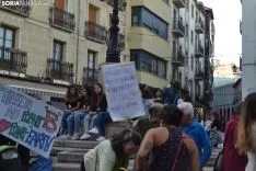 Una imagen de la manifestación de este viernes. /SN