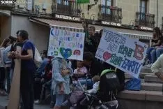 Una imagen de la manifestación de este viernes. /SN