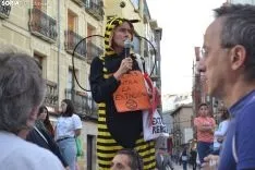 Una imagen de la manifestación de este viernes. /SN