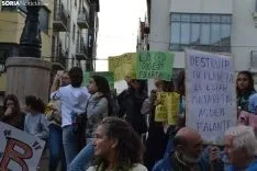 Una imagen de la manifestación de este viernes. /SN