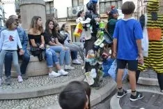 Una imagen de la manifestación de este viernes. /SN