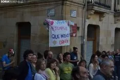 Una imagen de la manifestación de este viernes. /SN